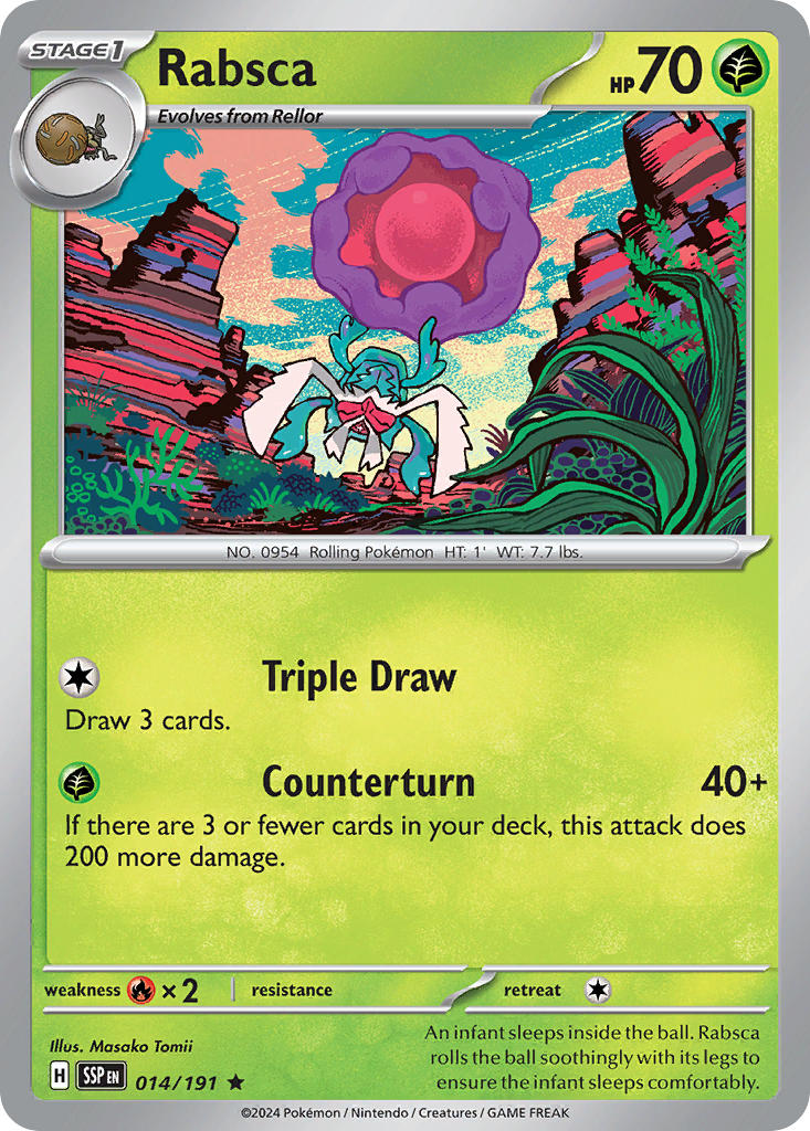 Rabsca 014/191 - POKEMON SCARLET & VIOLET: SURGING SPARKS - Pokemon Single Card
