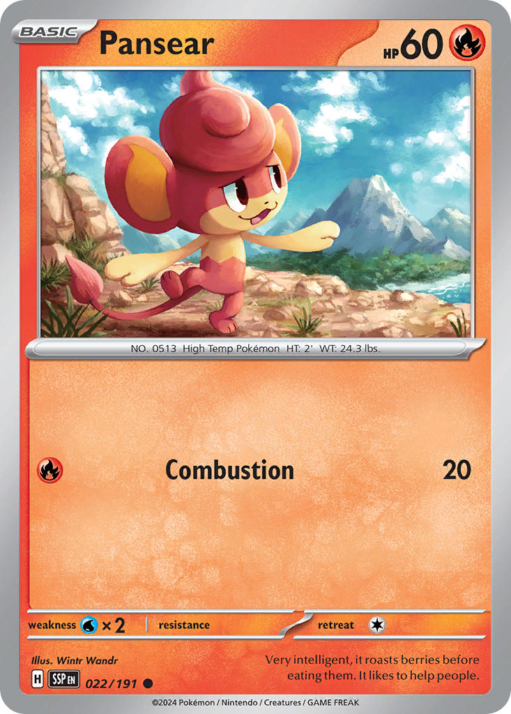 Pansear 022/191 - POKEMON SCARLET & VIOLET: SURGING SPARKS