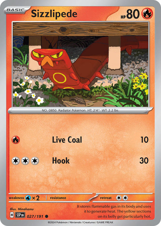 Sizzlipede 027/191 - POKEMON SCARLET & VIOLET: SURGING SPARKS