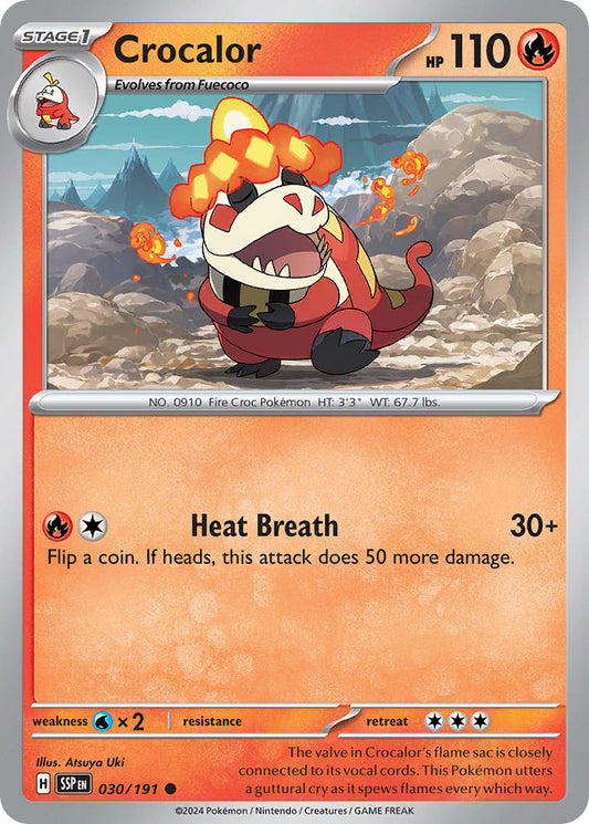 Crocalor 030/191 - POKEMON SCARLET & VIOLET: SURGING SPARKS