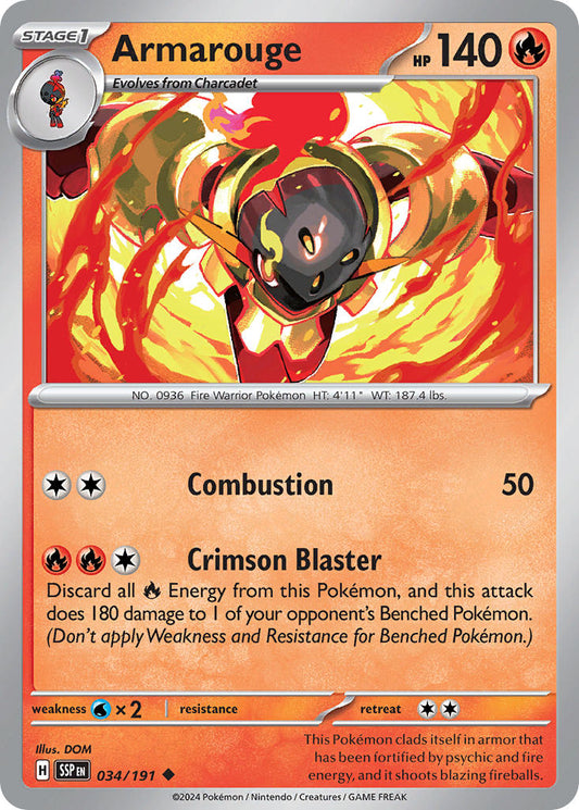 Armarouge 034/191 - POKEMON SCARLET & VIOLET: SURGING SPARKS