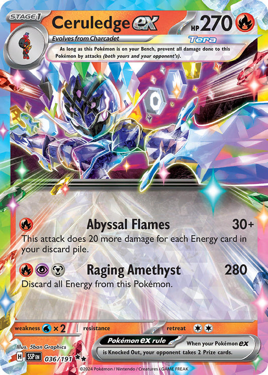 Ceruledge ex 036/191 - POKEMON SCARLET & VIOLET: SURGING SPARKS