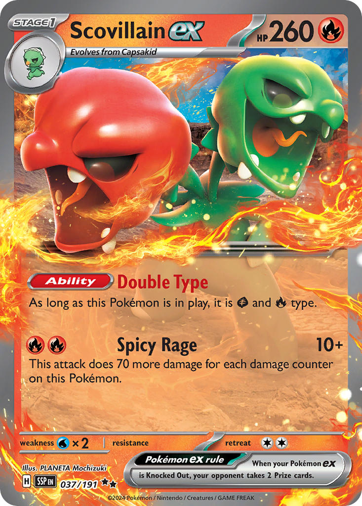 Scovillain ex 037/191 - POKEMON SCARLET & VIOLET: SURGING SPARKS
