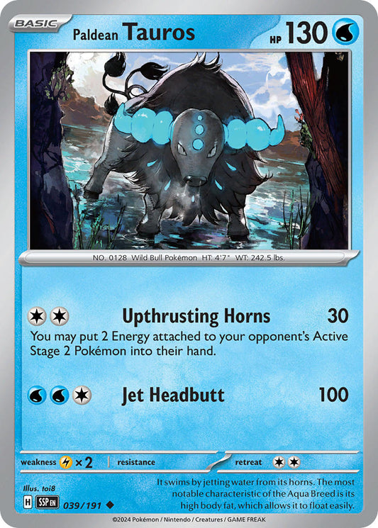 Paldean Tauros 039/191 - POKEMON SCARLET & VIOLET: SURGING SPARKS