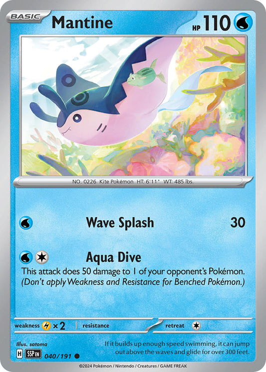 Mantine 040/191 - POKEMON SCARLET & VIOLET: SURGING SPARKS