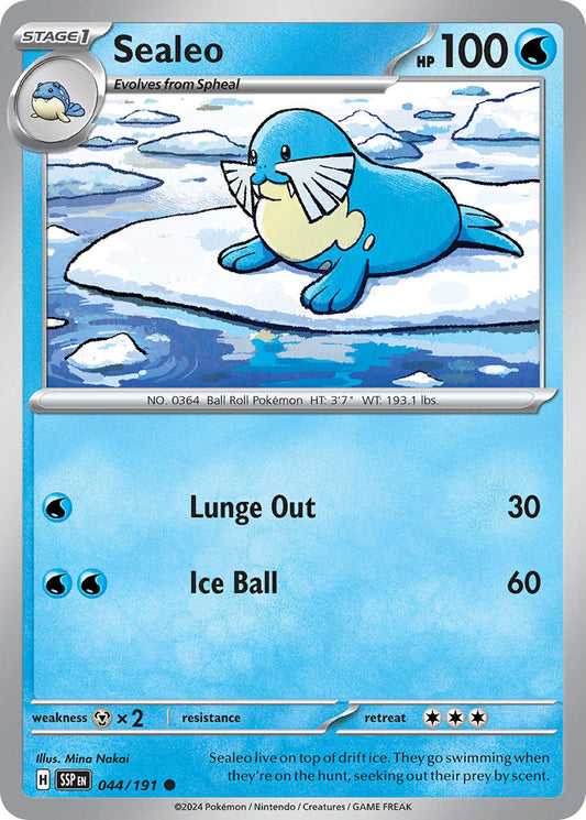 Sealeo 044/191 - POKEMON SCARLET & VIOLET: SURGING SPARKS