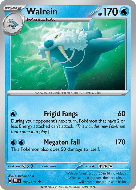 Walrein 045/191 - POKEMON SCARLET & VIOLET: SURGING SPARKS
