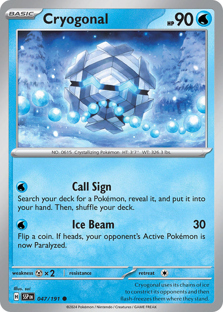 Cryogonal 047/191 - POKEMON SCARLET & VIOLET: SURGING SPARKS