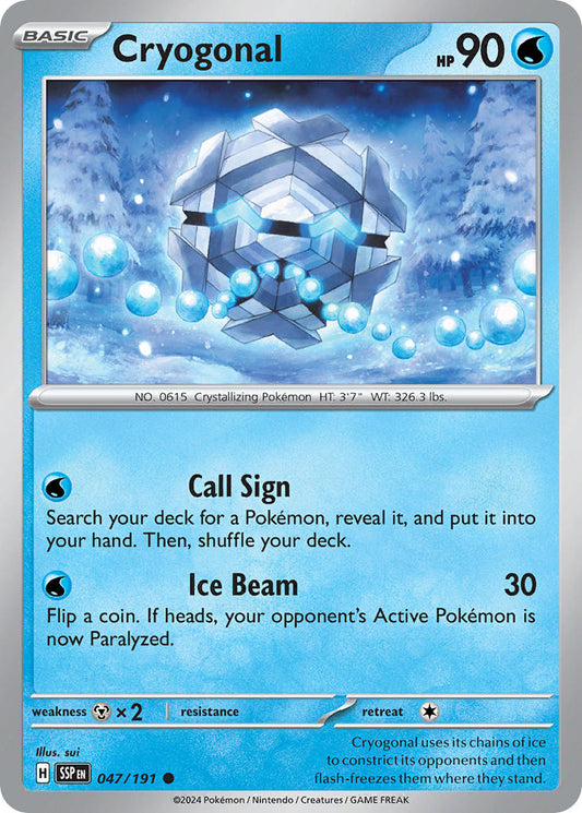 Cryogonal 047/191 - POKEMON SCARLET & VIOLET: SURGING SPARKS