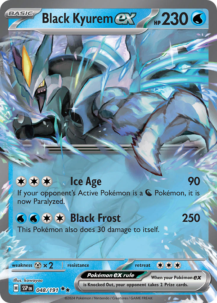 Black Kyurem ex 048/191 - POKEMON SCARLET & VIOLET: SURGING SPARKS