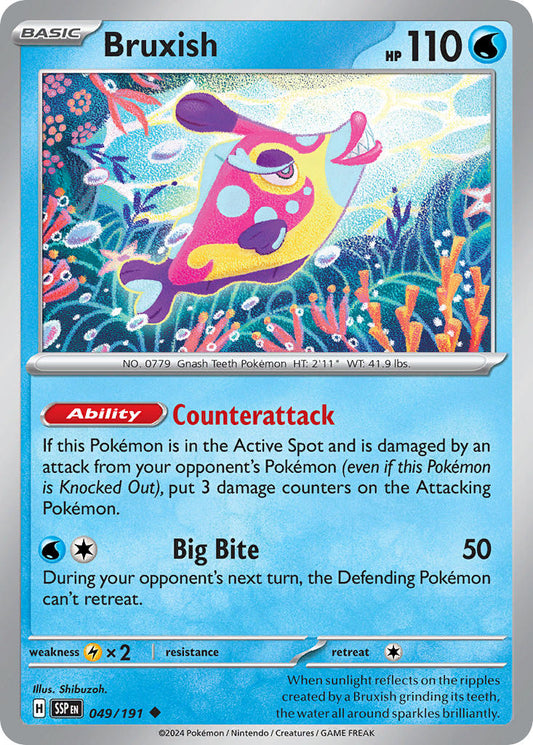 Bruxish 049/191 - POKEMON SCARLET & VIOLET: SURGING SPARKS