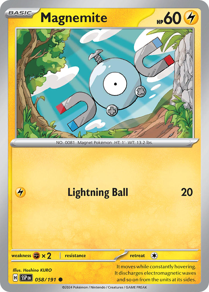Magnemite 058/191 - POKEMON SCARLET & VIOLET: SURGING SPARKS