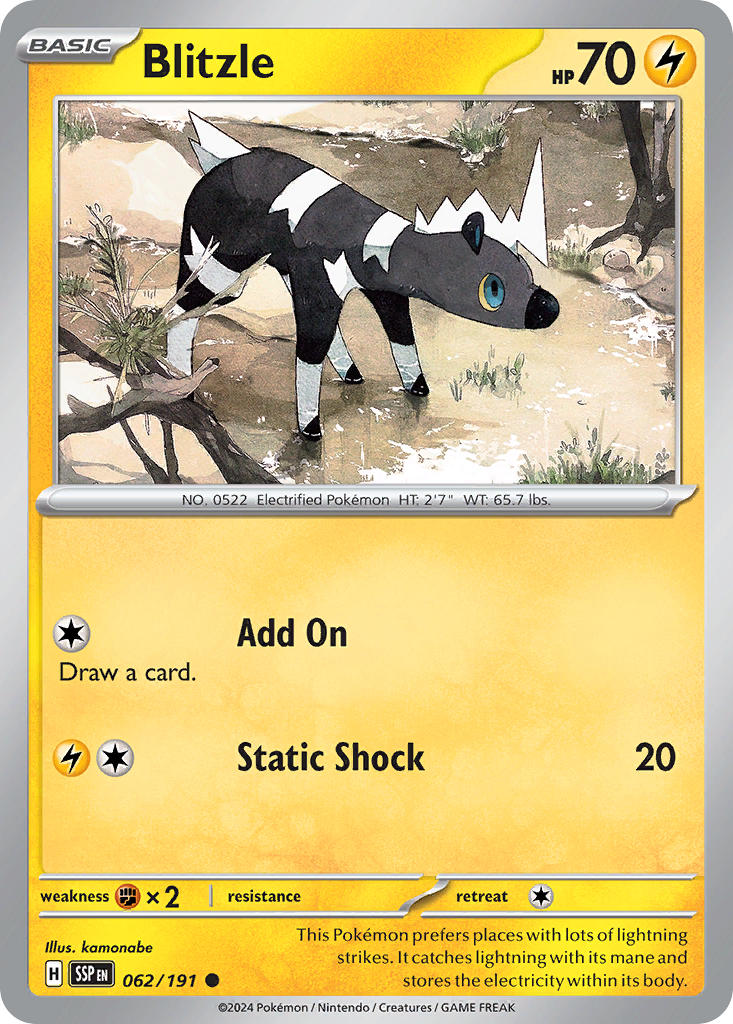 Blitzle 062/191 - POKEMON SCARLET & VIOLET: SURGING SPARKS