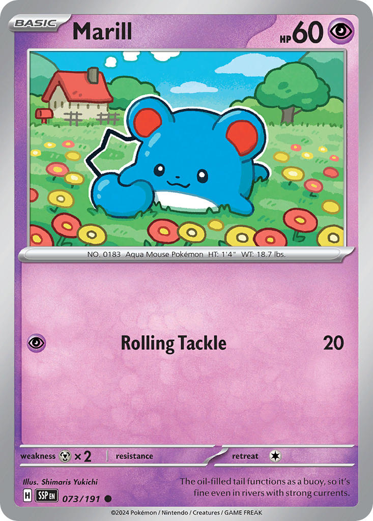 Marill 073/191 - POKEMON SCARLET & VIOLET: SURGING SPARKS
