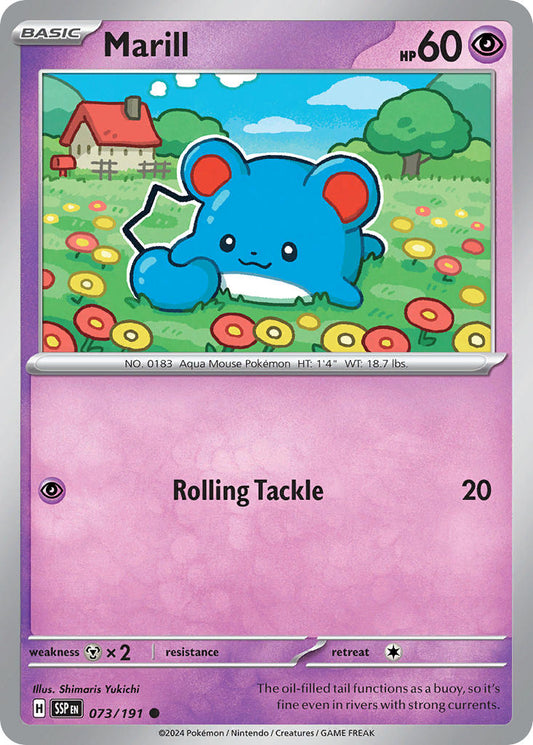 Marill 073/191 - POKEMON SCARLET & VIOLET: SURGING SPARKS