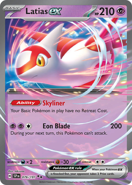 Latias ex 076/191 - POKEMON SCARLET & VIOLET: SURGING SPARKS