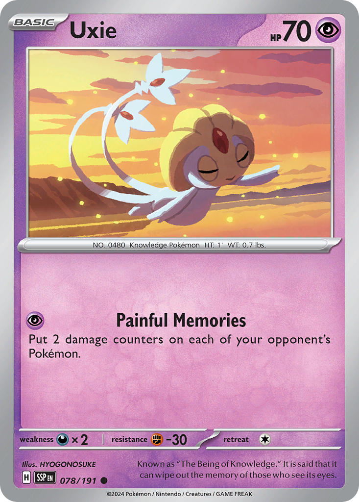 Uxie 078/191 - POKEMON SCARLET & VIOLET: SURGING SPARKS