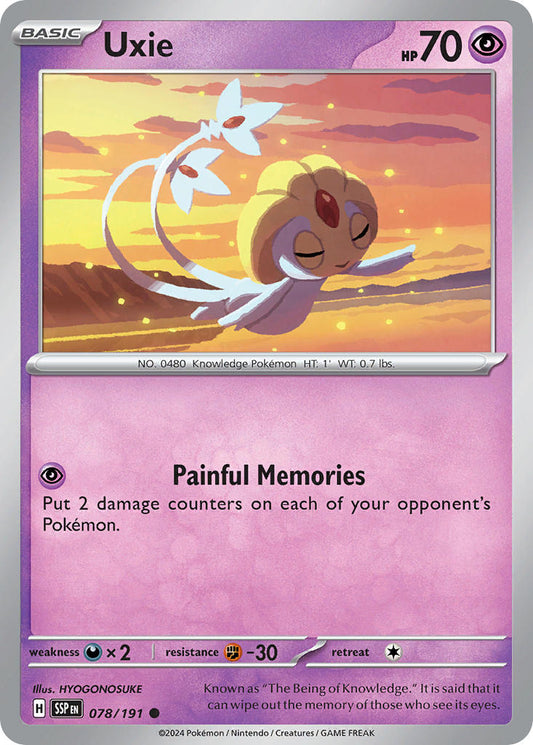 Uxie 078/191 - POKEMON SCARLET & VIOLET: SURGING SPARKS