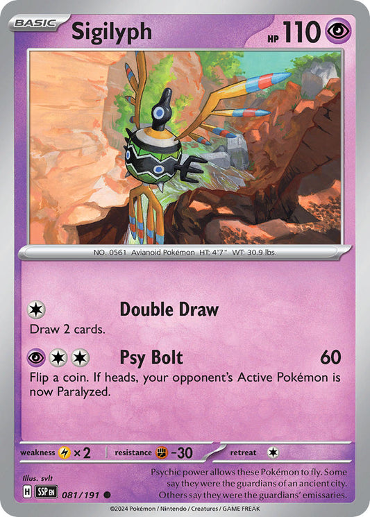 Sigilyph 081/191 - POKEMON SCARLET & VIOLET: SURGING SPARKS
