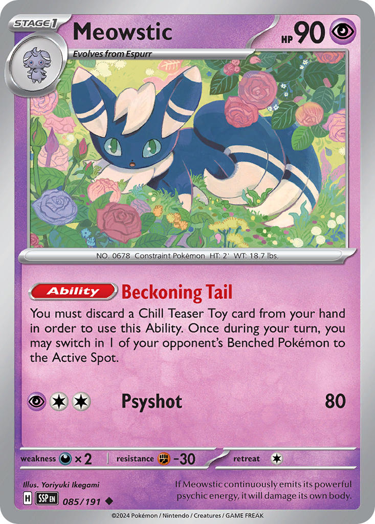 Meowstic 085/191 - POKEMON SCARLET & VIOLET: SURGING SPARKS