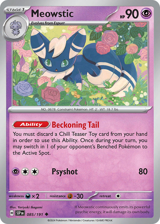 Meowstic 085/191 - POKEMON SCARLET & VIOLET: SURGING SPARKS