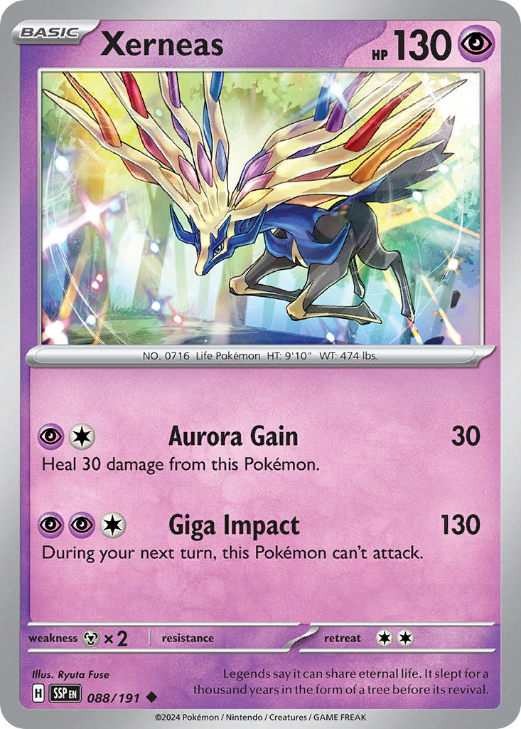 Xerneas 088/191 - POKEMON SCARLET & VIOLET: SURGING SPARKS