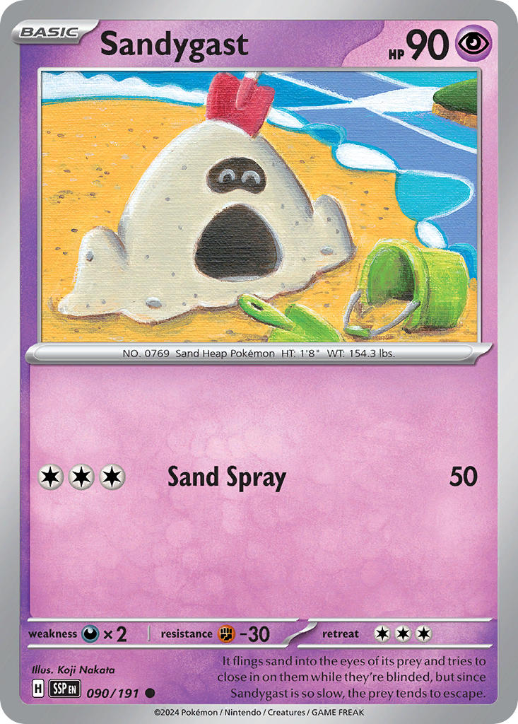 Sandygast 090/191 - POKEMON SCARLET & VIOLET: SURGING SPARKS