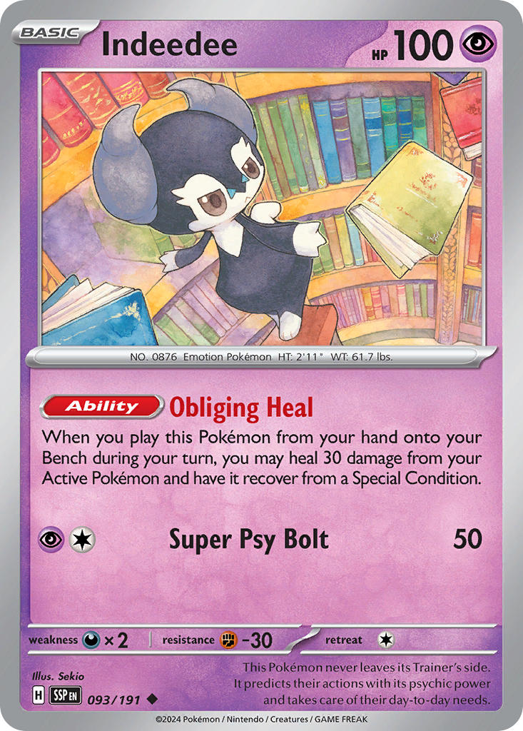 Indeedee 093/191 - POKEMON SCARLET & VIOLET: SURGING SPARKS
