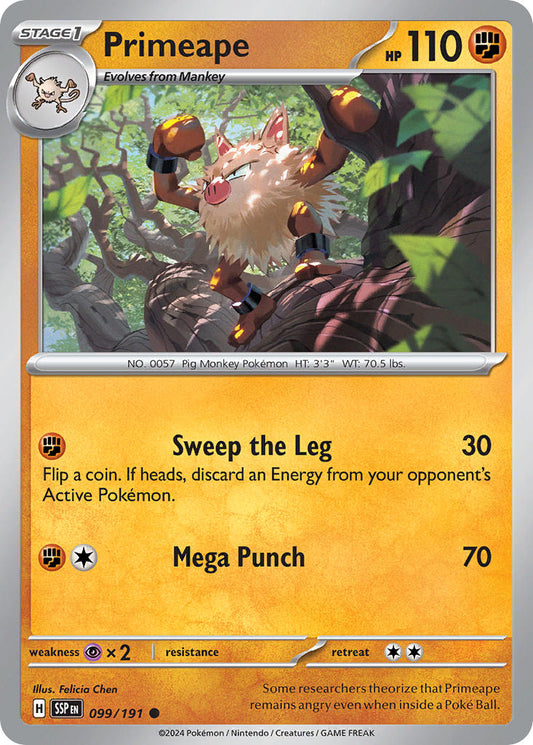 Primeape 099/191 - POKEMON SCARLET & VIOLET: SURGING SPARKS