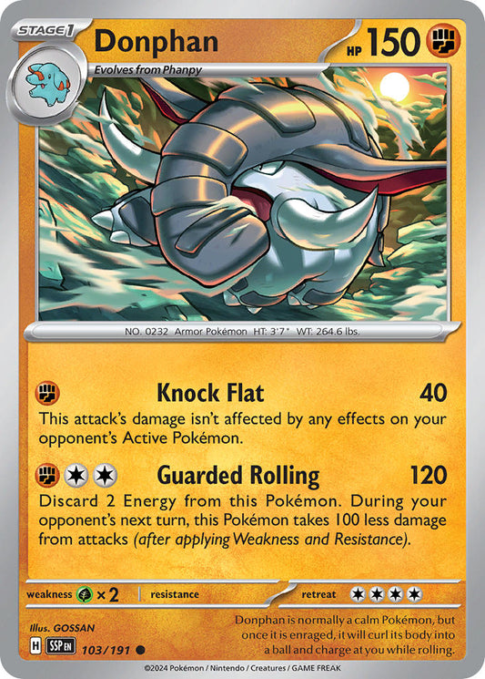 Donphan 103/191 - POKEMON SCARLET & VIOLET: SURGING SPARKS