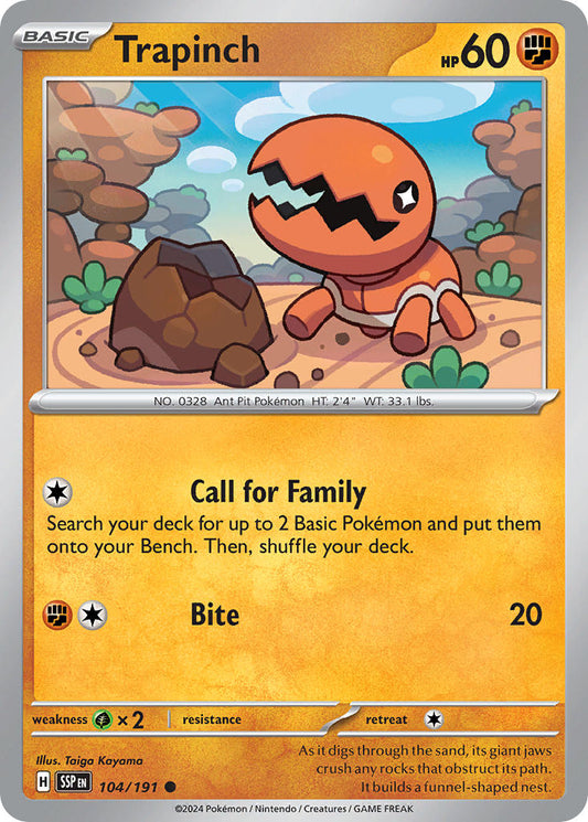 Trapinch 104/191 - POKEMON SCARLET & VIOLET: SURGING SPARKS