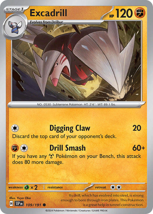 Excadrill 109/191 - POKEMON SCARLET & VIOLET: SURGING SPARKS