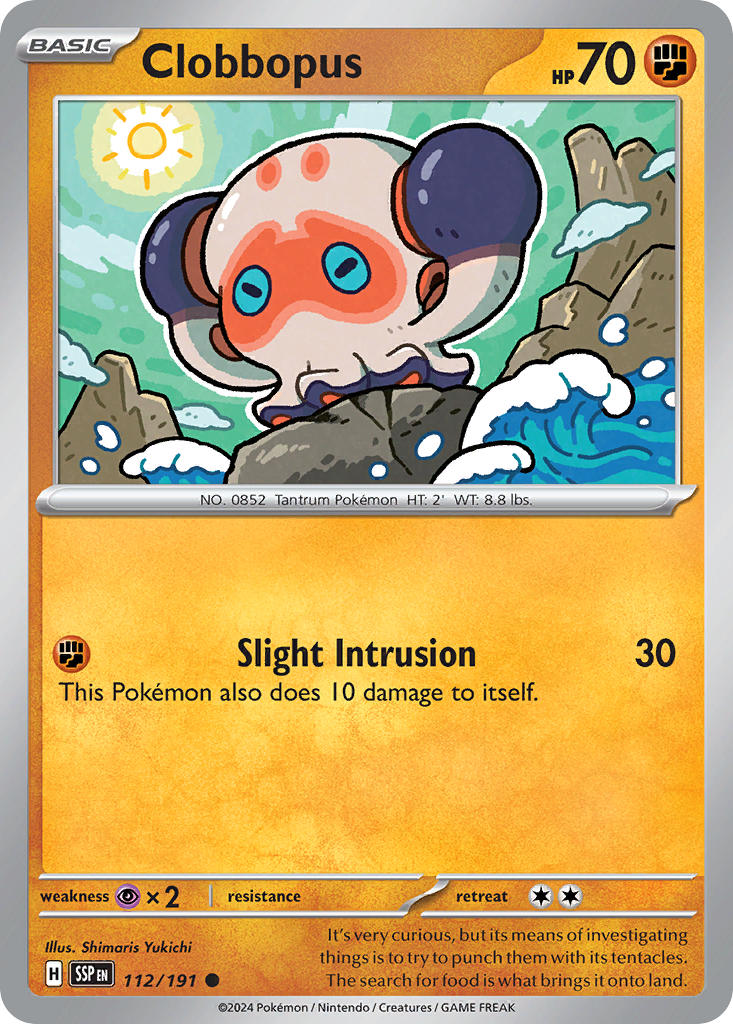 Clobbopus 112/191 - POKEMON SCARLET & VIOLET: SURGING SPARKS