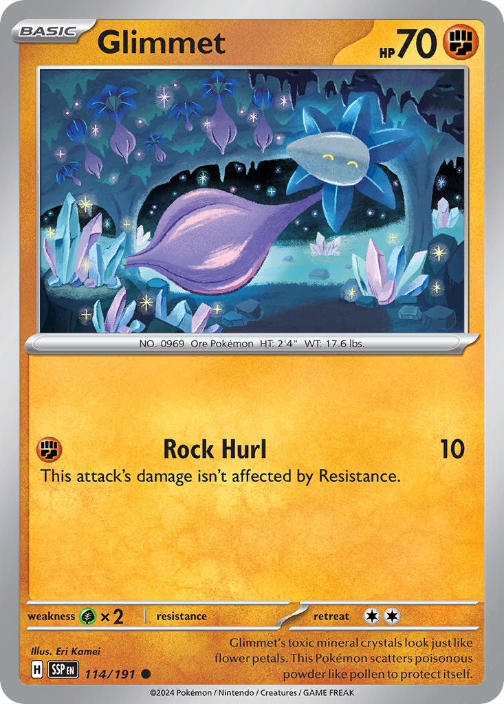 Glimmet 114/191 - POKEMON SCARLET & VIOLET: SURGING SPARKS