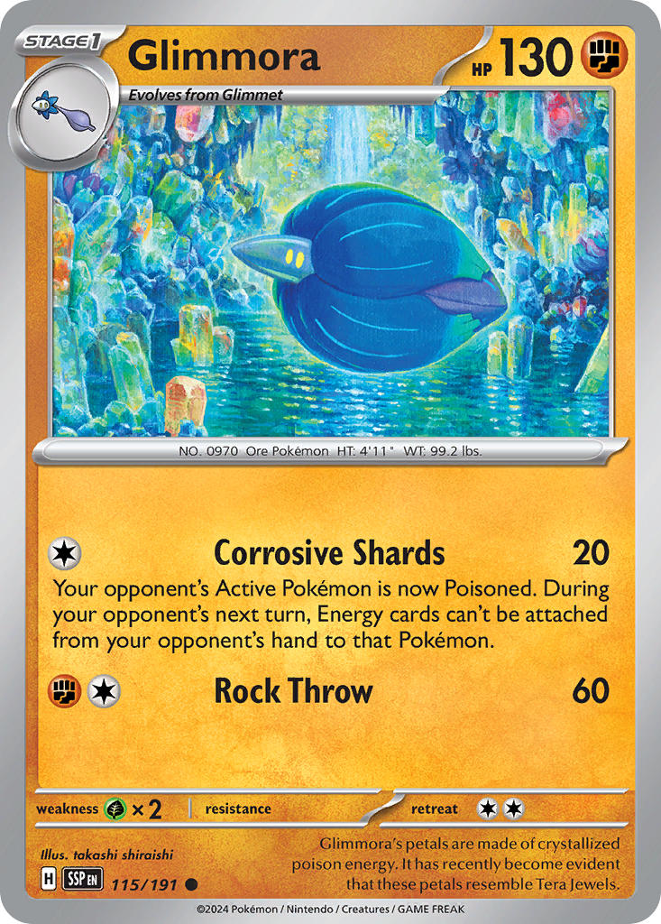 Glimmora 115/191 - POKEMON SCARLET & VIOLET: SURGING SPARKS