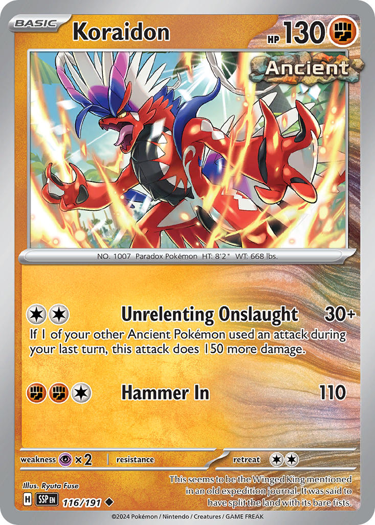 Koraidon 116/191 - POKEMON SCARLET & VIOLET: SURGING SPARKS