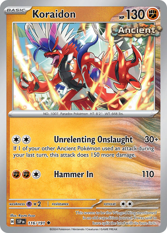 Koraidon 116/191 - POKEMON SCARLET & VIOLET: SURGING SPARKS