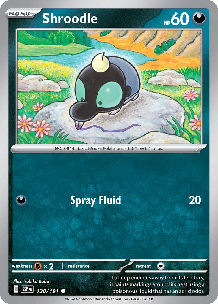 Shroodle 120/191 - POKEMON SCARLET & VIOLET: SURGING SPARKS