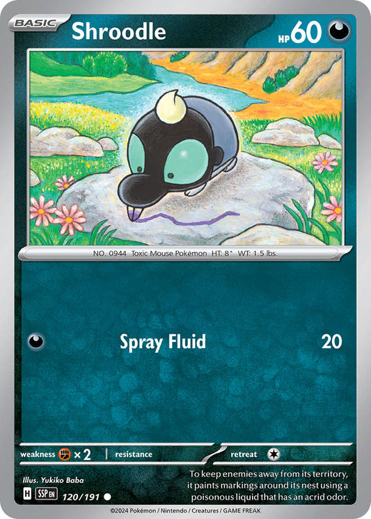 Shroodle 120/191 - POKEMON SCARLET & VIOLET: SURGING SPARKS