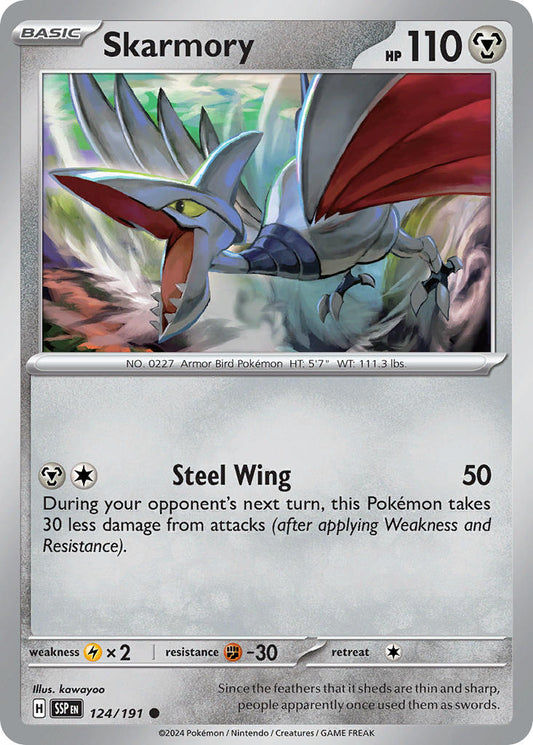 Skarmory 124/191 - POKEMON SCARLET & VIOLET: SURGING SPARKS