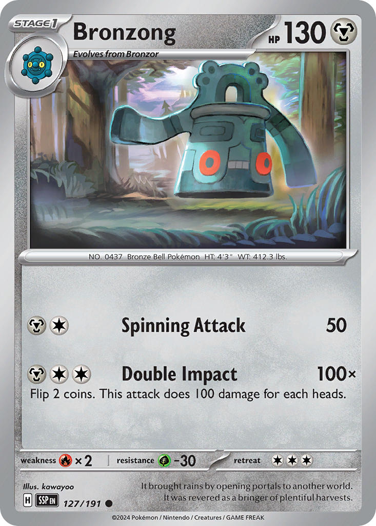 Bronzong 127/191 - POKEMON SCARLET & VIOLET: SURGING SPARKS