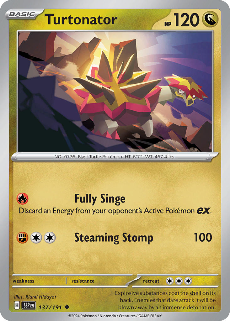 Turtonator 137/191 - POKEMON SCARLET & VIOLET: SURGING SPARKS