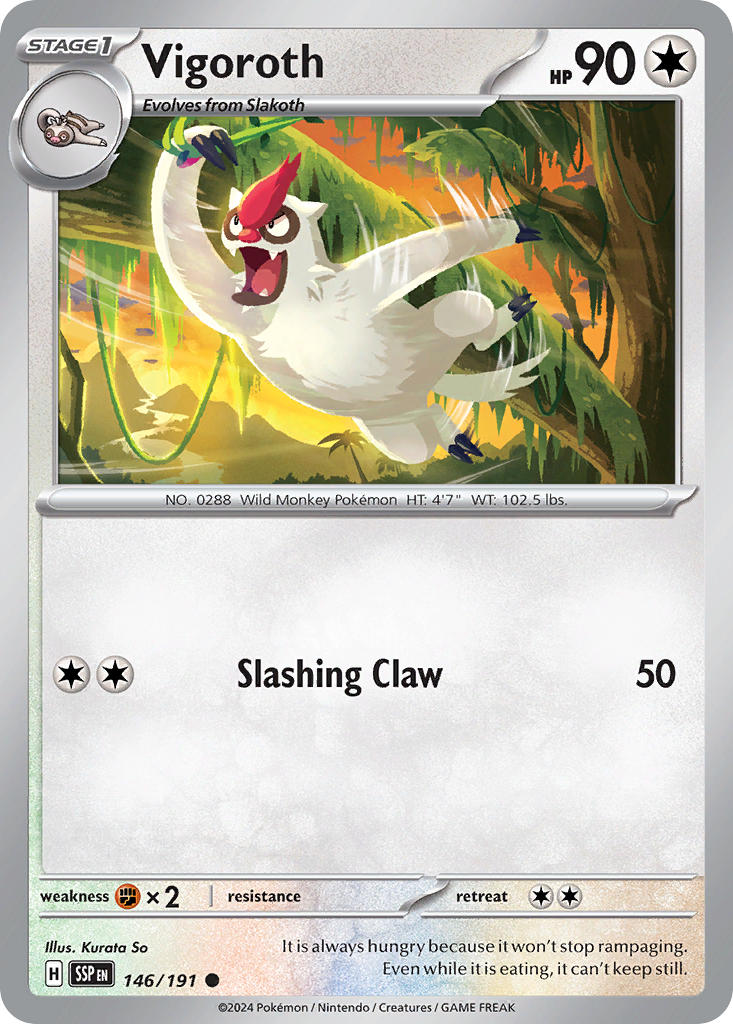 Vigoroth 146/191 - POKEMON SCARLET & VIOLET: SURGING SPARKS