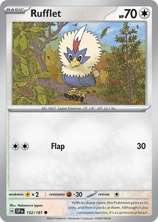 Rufflet 152/191 - POKEMON SCARLET & VIOLET: SURGING SPARKS
