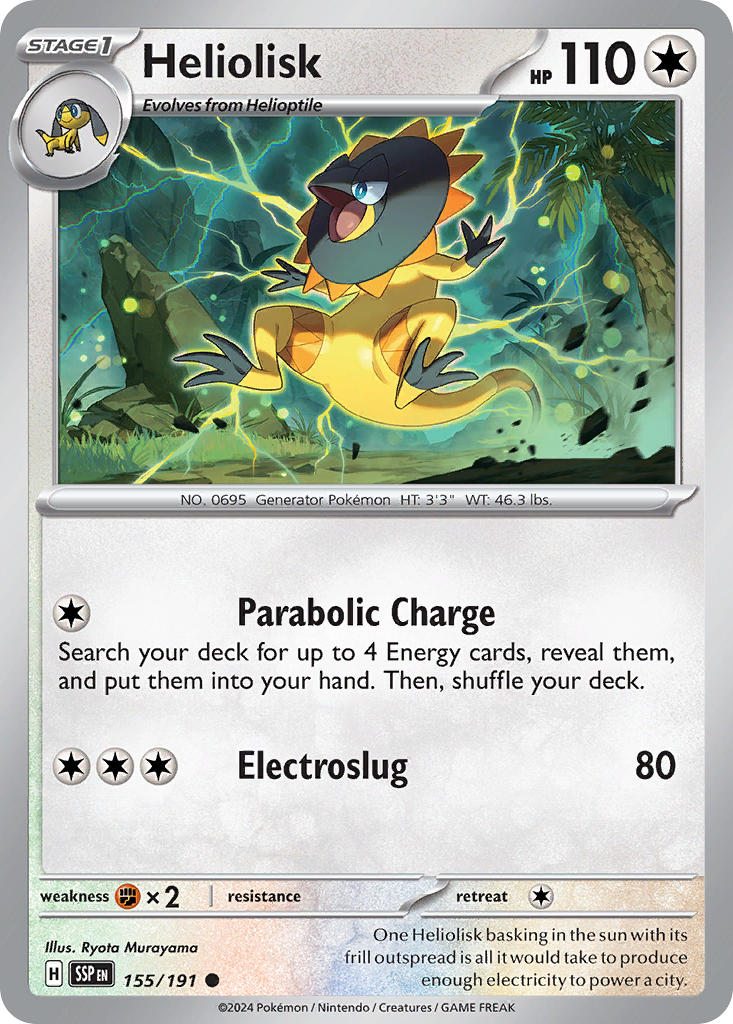 Heliolisk 155/191 - POKEMON SCARLET & VIOLET: SURGING SPARKS