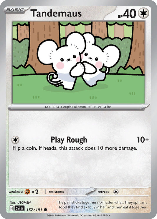 Tandemaus 157/191 - POKEMON SCARLET & VIOLET: SURGING SPARKS