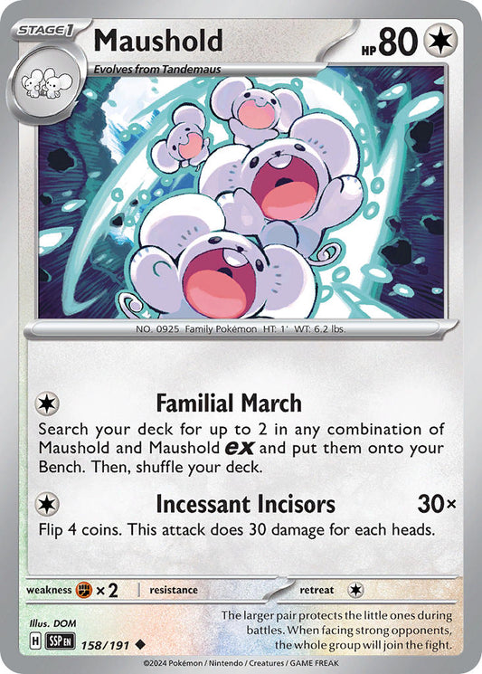 Maushold 158/191 - POKEMON SCARLET & VIOLET: SURGING SPARKS