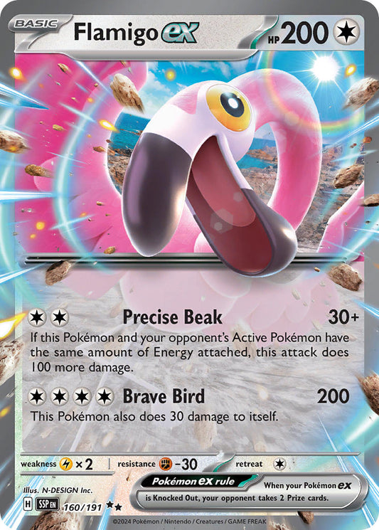 Flamigo ex 160/191 - POKEMON SCARLET & VIOLET: SURGING SPARKS