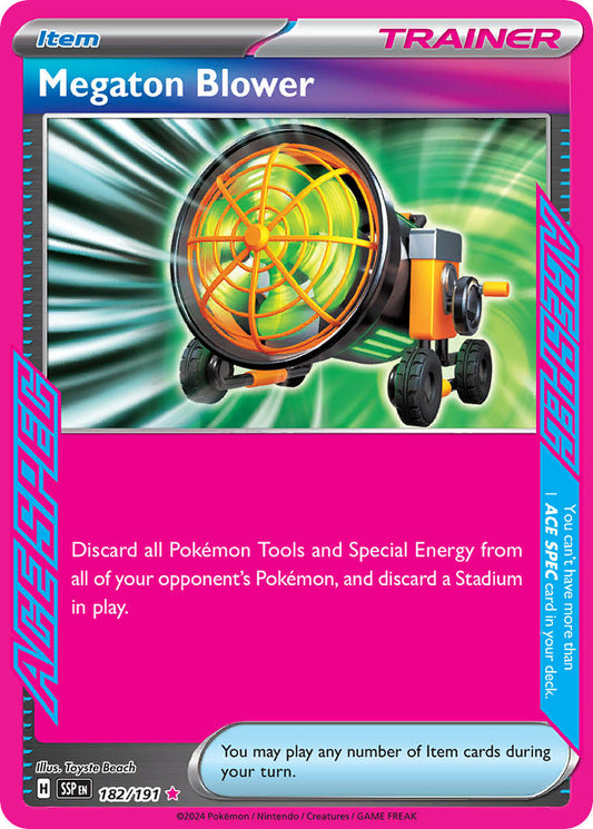 Megaton Blower 182/191 - POKEMON SCARLET & VIOLET: SURGING SPARKS