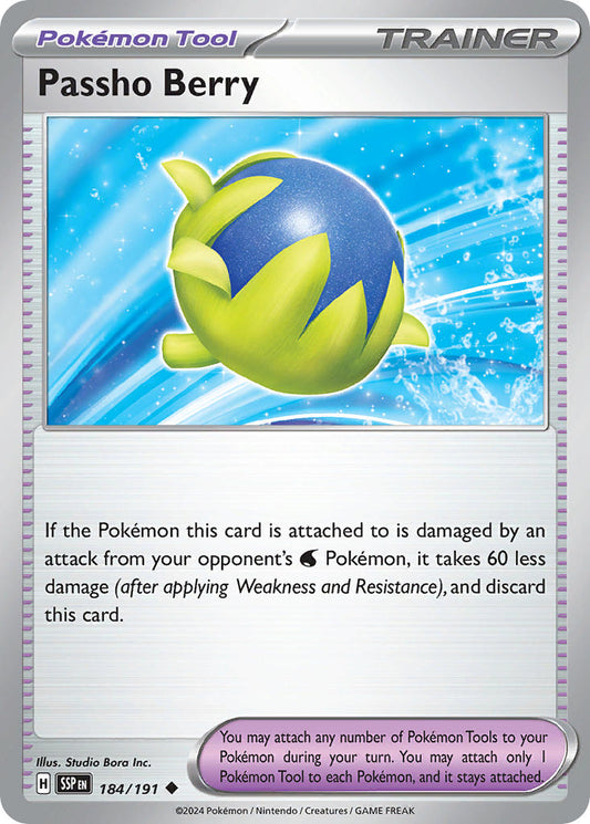 Passho Berry 184/191 - POKEMON SCARLET & VIOLET: SURGING SPARKS